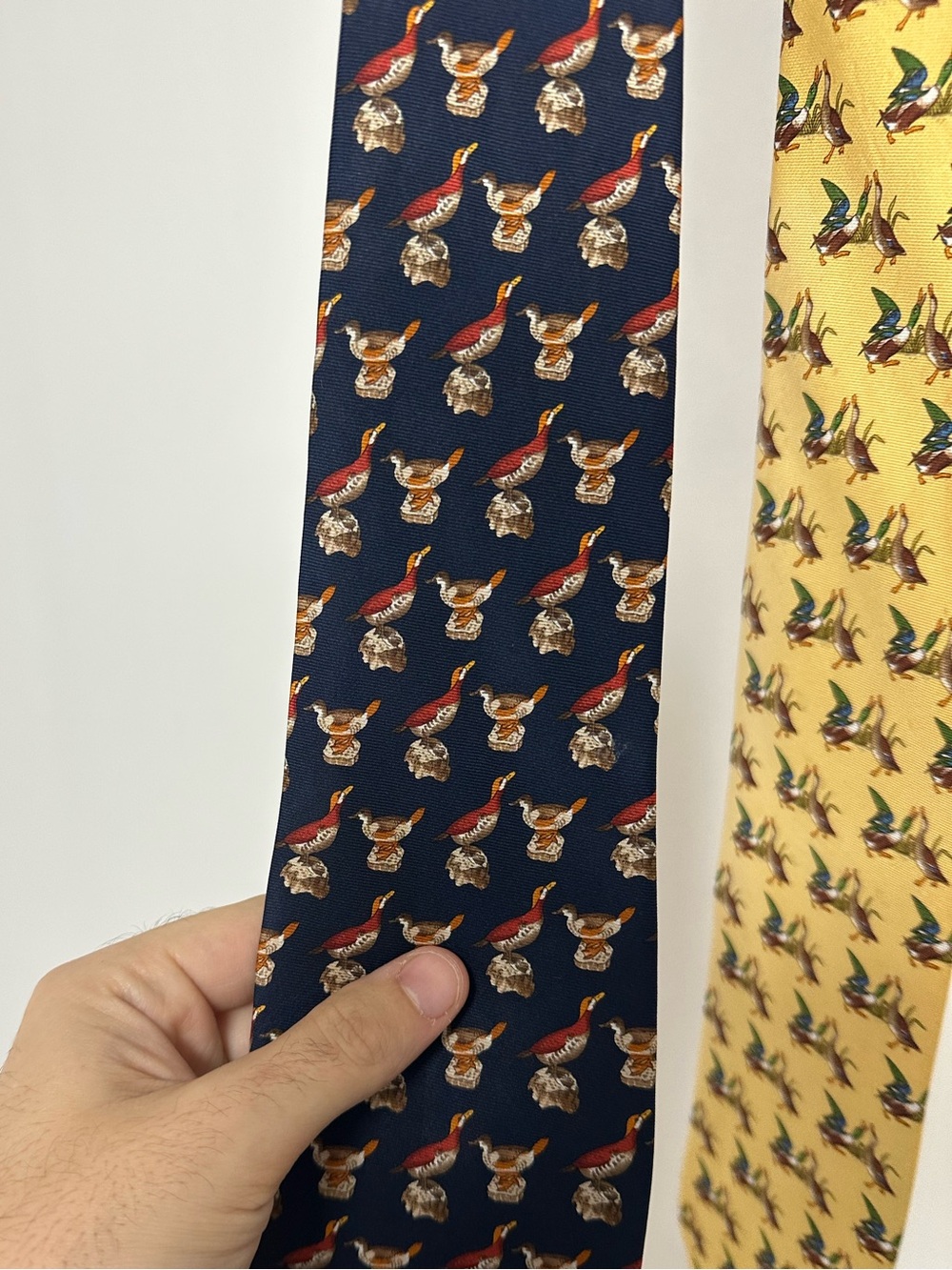 2x Vintage Brooks Brothers National Audobon Society Silk Tie USA